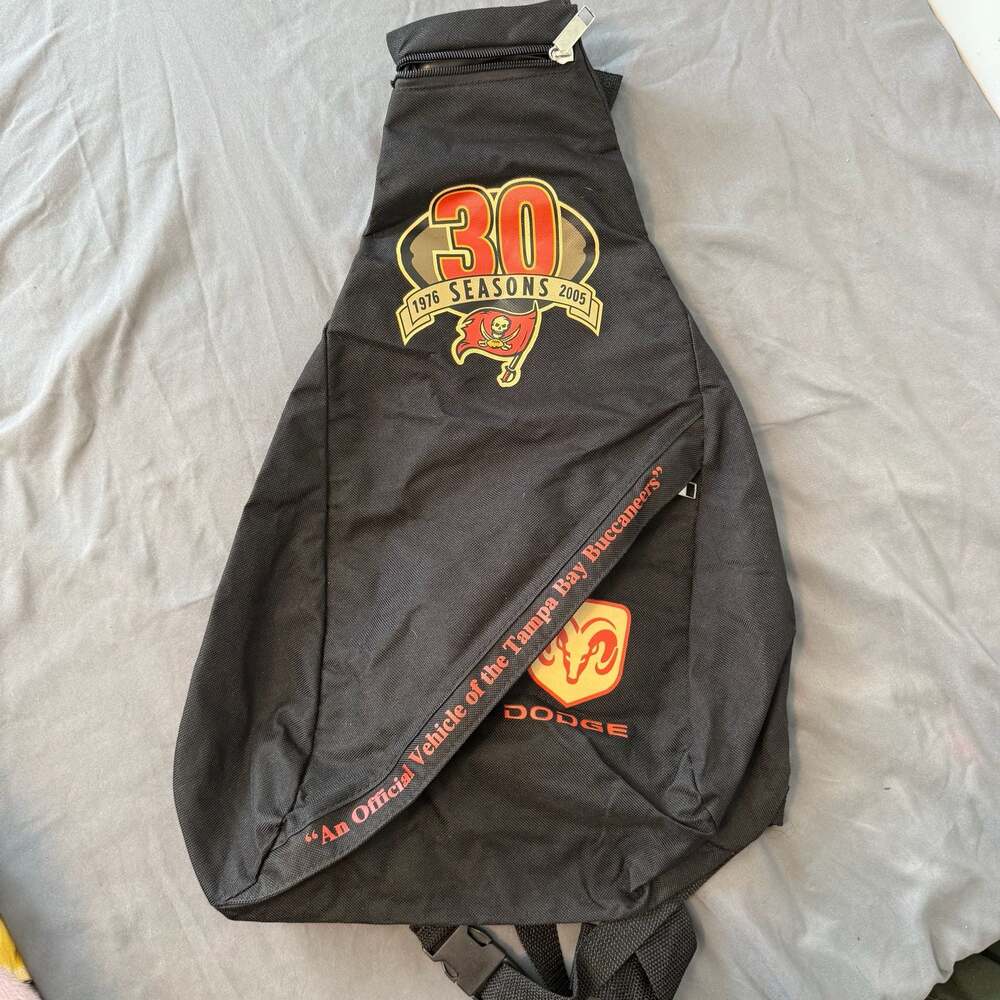 Tampa Bay Buccaneers 30 Seasons 1976-2005 Dodge Official Vehicle Sling Backpack